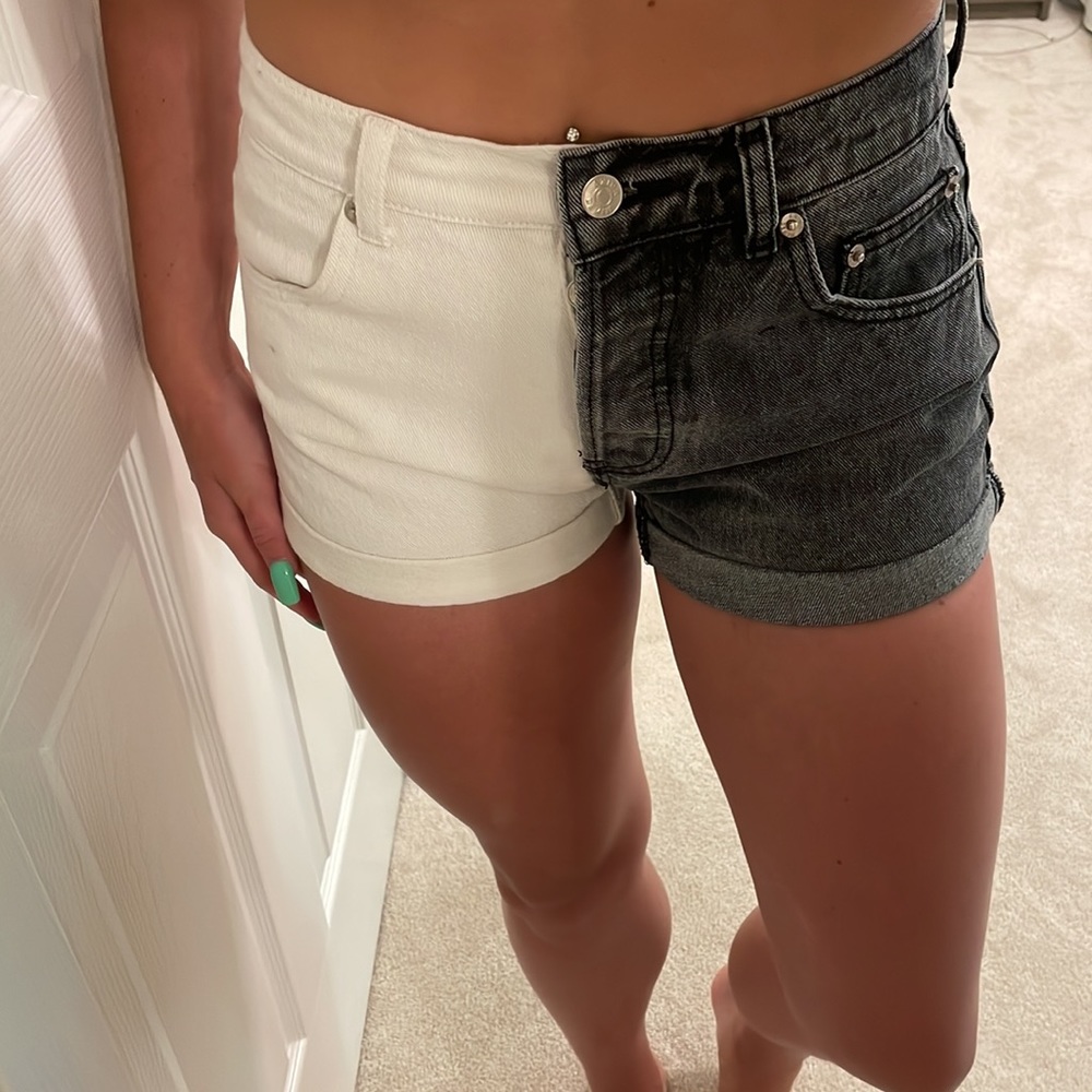 Black and white shorts!